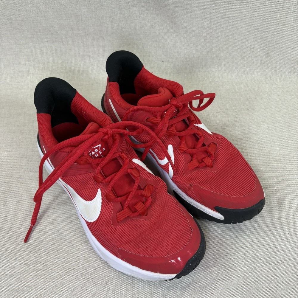 Nike Star Runner 5.5‎ Y Boys Red White Shoe Kids DX7614-600 Athletic Sneakers